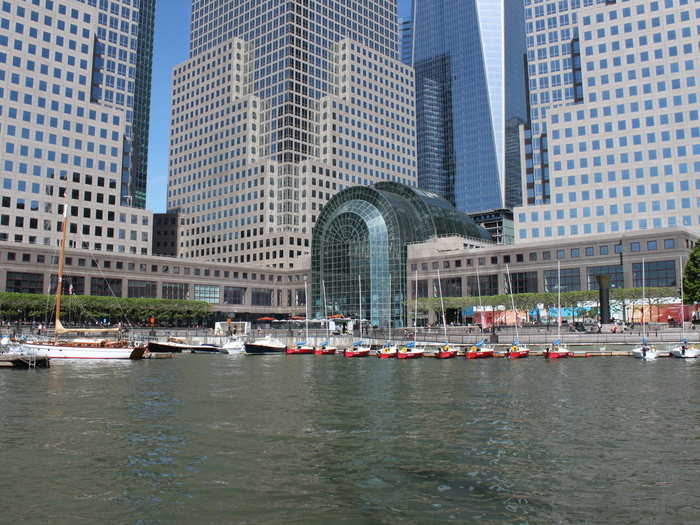 The marina is used by the Manhattan Yacht Club and the North Cove Sailing School.