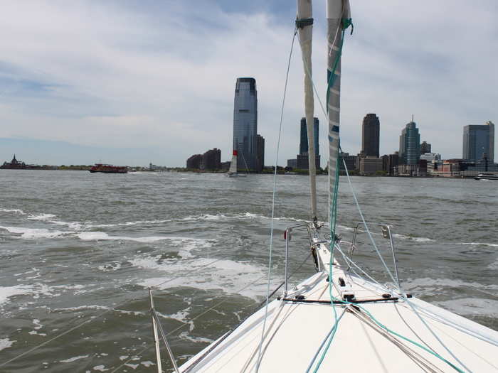 Jersey City is right across the harbor.