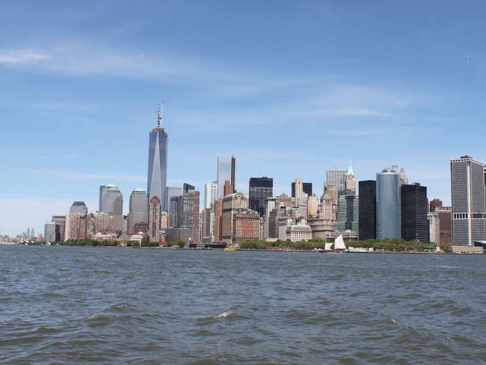 Once out in the water, we got a great view of Lower Manhattan.