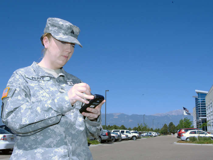 Walking and talking on a cell phone.