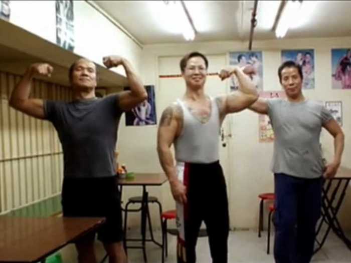The place is run by three brothers. The trio are body builders by day and restaurateurs by night.