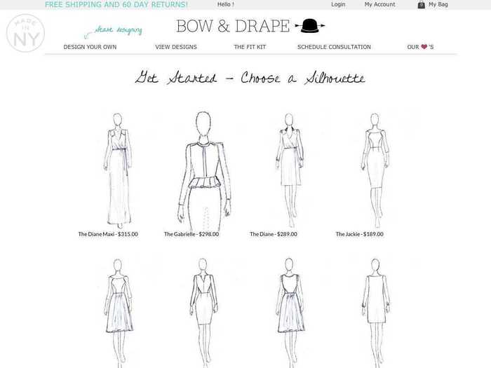 Bow & Drape is making strides with custom-fit dresses.