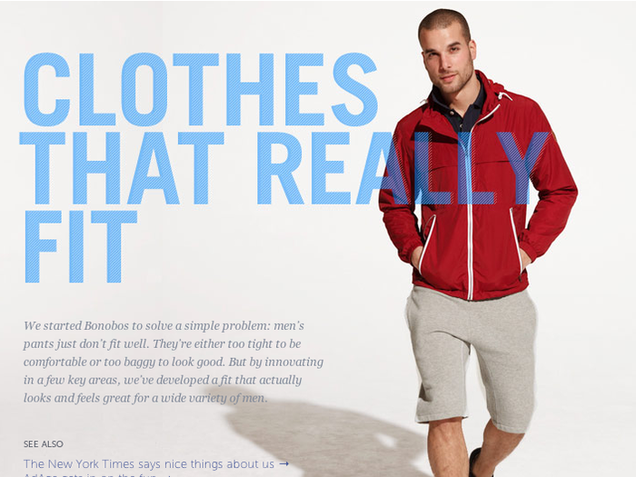Bonobos is helping men find clothes that actually fit.
