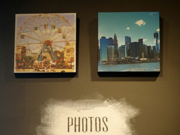 This display shows how customers can take photos and have them converted to artworks and sold on art.com.