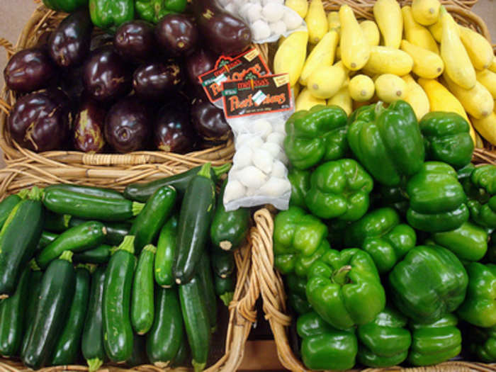 She uses a food co-op to save on fresh produce.