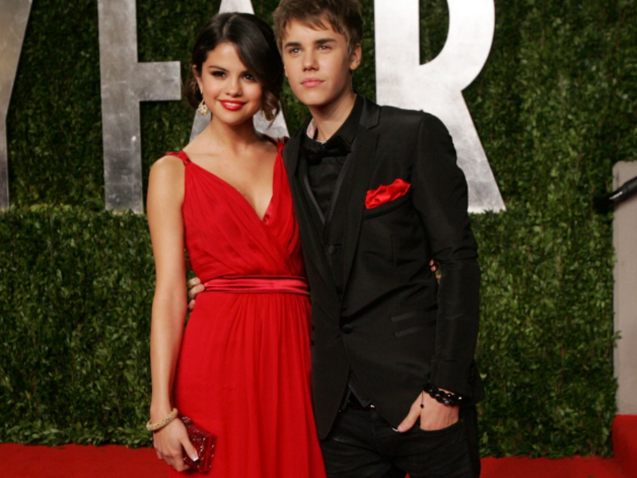 He coordinated his pocket square to girlfriend Selena Gomez