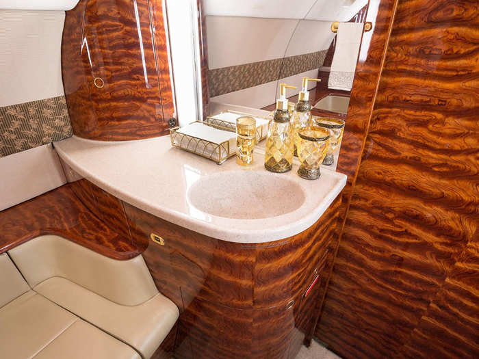 This is a little nicer than your standard airplane lavatory