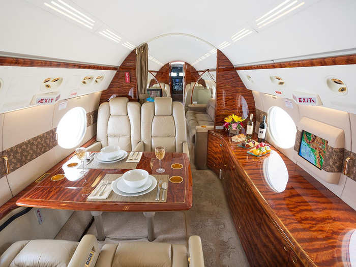 The Gulfstream is certainly the lap of luxury