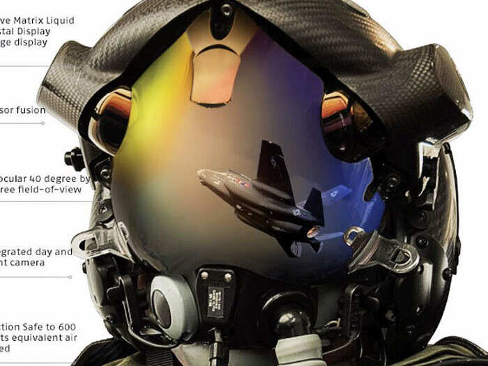 The advanced helmet is supposed to let pilots see data from all the plane