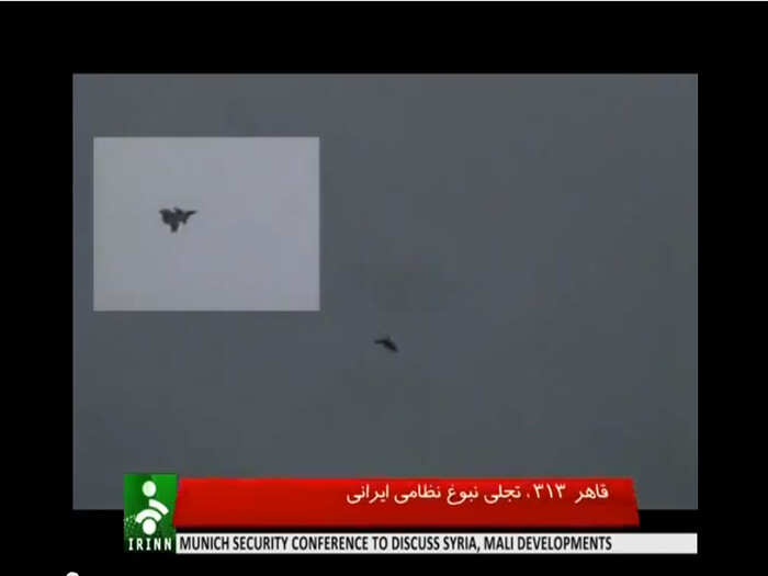 It looks like some Iranian media outlets confirmed the flying aircraft was an RC-model.