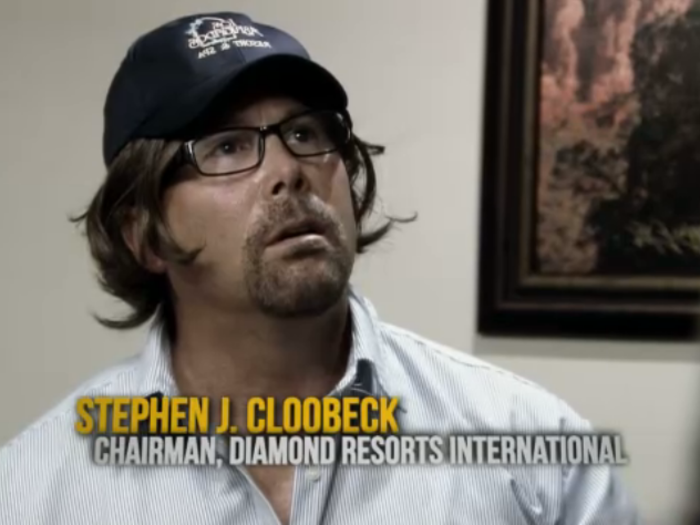 Stephen J. Cloobeck, chairman of Diamond Resorts International, gave away more than $2 million to team members he met.