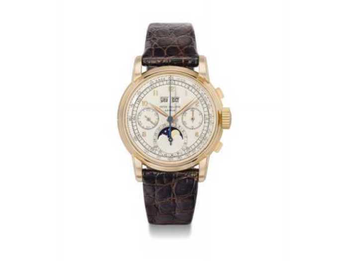 #14 A Patek Philippe in pink gold with a perpetual calendar and moon phases sold for $2.78 million at Christie