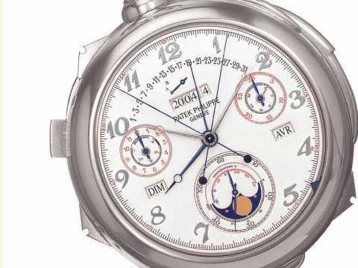 #4 This white gold Calibre 89 by Patek Philippe sold for $5 million at Antiquorum in 2004.