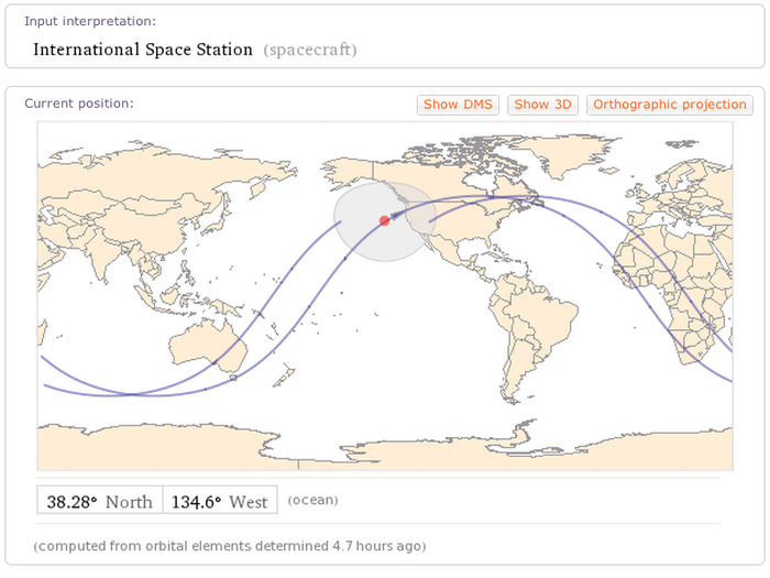 16. You can track the International Space Station — or any other satellite for that matter — in real time.