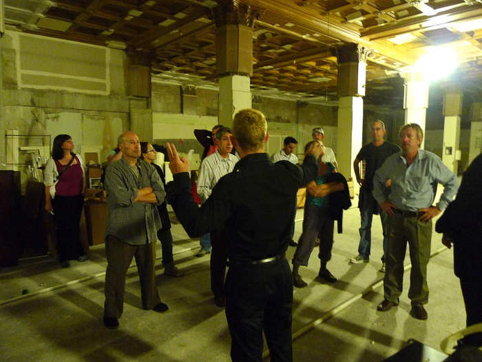 The guide told Walker and other tour members that this space could be taken over and used as a grocery store.