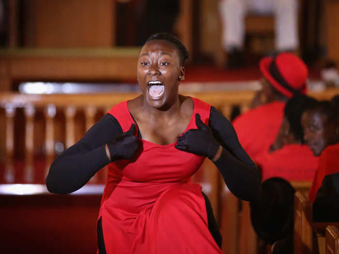 In Sanford, Fla., the town in which Zimmerman fatally shot Martin in 2012, dancers performed a tribute to Martin at Allen Chapel AME church.