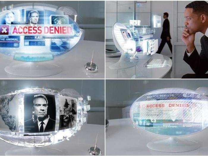 "Men In Black III": The oval workstations in MIB3 went through several design revisions, with multiple concepts considered for Agent J