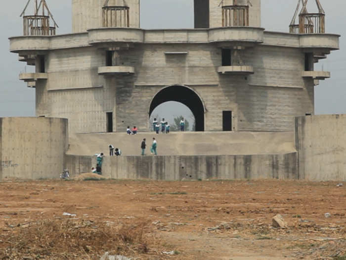 School children now play on the abandoned castle.