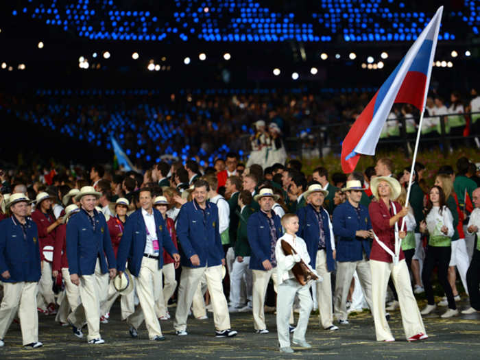 Sharapova carried the Russian flag at the 2012 Olympics. But she lives in Florida when she