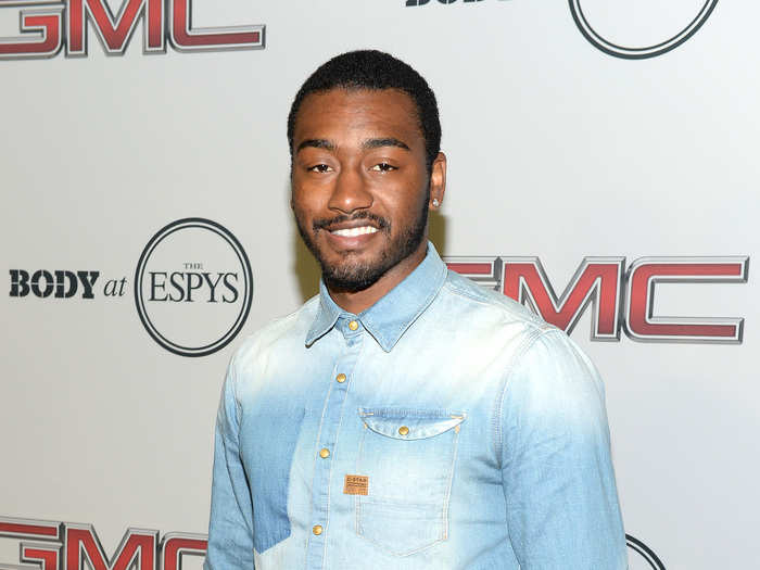 WORST: John Wall went with an untucked denim shirt and jeans