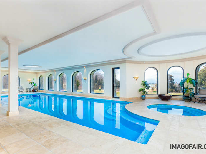 The indoor pool and hot tub aren