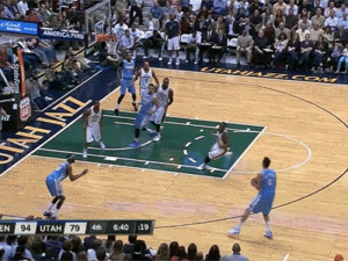 The Nuggets whip out the "Italian" celebration