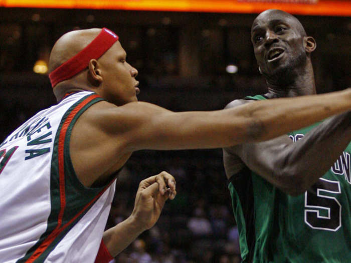 He talks trash like crazy. An opponent once accused KG of calling him a "cancer patient."