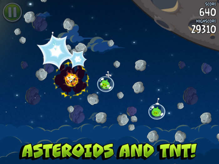 #10 Angry Birds Space