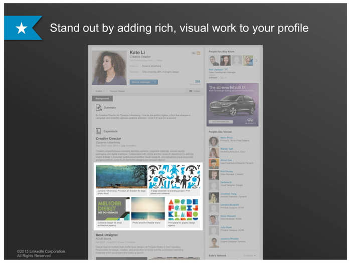 You can turn your LinkedIn profile into a beautiful, interactive resume.