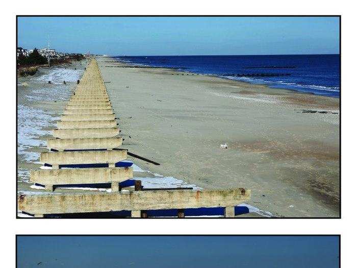 The new boardwalk in Spring Lake.