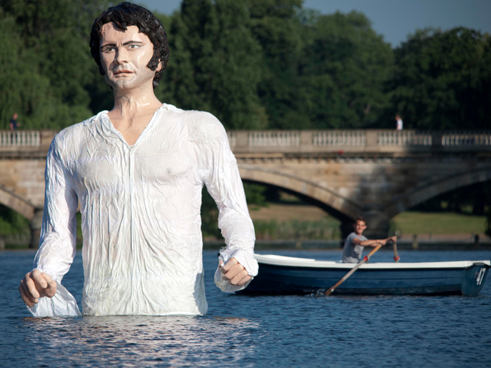 Blinkbox worked with PR firm Taylor Herring, which put a 12 foot Mr. Darcy in the Serpentine last month for a TV channel launch.