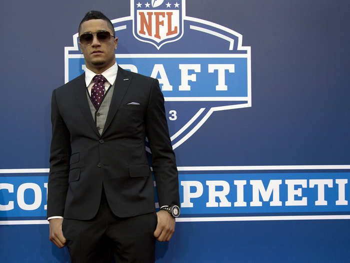 WORST: No.15 pick Kenny Vaccaro wore a strange gray vest