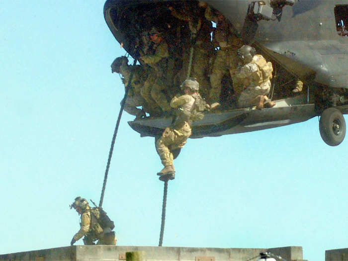 The pilots need to trust their crew chiefs on the sides of the helicopter — they relay how close they may be to the ground.