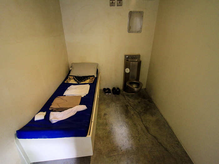 This is the inside of a cell in one of the detainee pods.