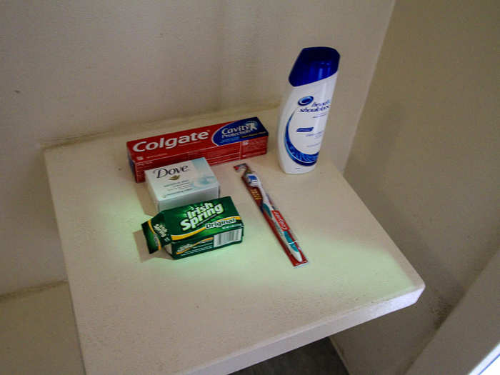 Typical detainee toiletries.