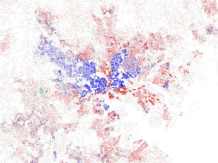 BALTIMORE, Md. — Black people live mostly in the inner city and in the western suburbs.