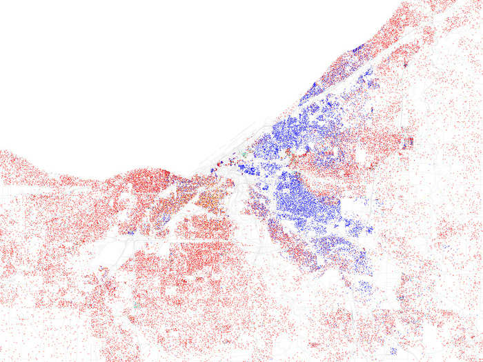 CLEVELAND, Ohio — Black people live mainly on the east side of the city.