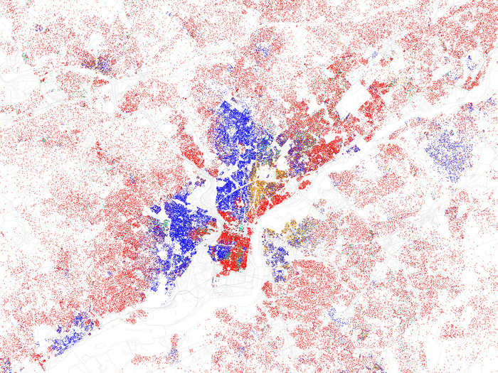 PHILADELPHIA, Pa. — North and West Philadelphia remain stayed heavily black, with a pocket of Hispanics. White people stick to South and Northeast Philly and the suburbs.