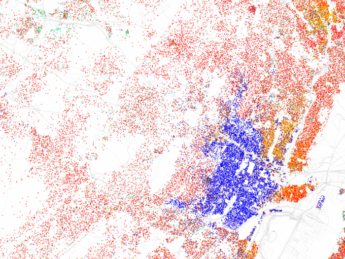 NEWARK, N.J. — Most of downtown Newark is black, with small pockets of Hispanics in the northeast and southeast parts of the city and white people living at the edges, going out into the wealthier suburbs.