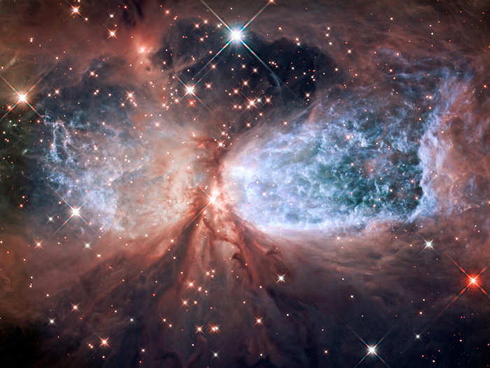 The "Celestial Snow Angel" is a star formation region in the constellation Cygnus about 2,000 light years from Earth in an isolated area of the Milky Way.