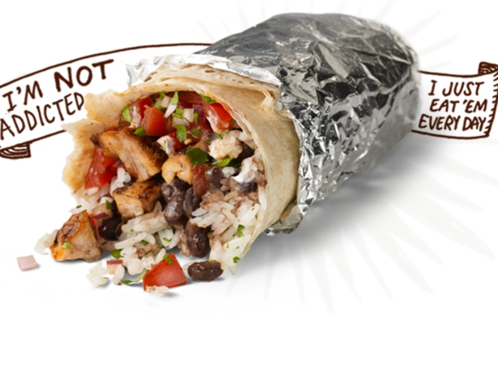 Best Burrito: Chipotle (86%)