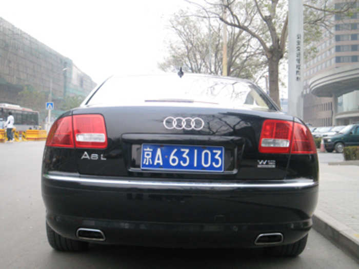 Audi in China: For the government elite.