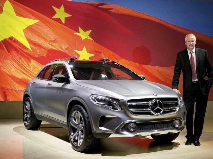Mercedes in China: The conservative choice.