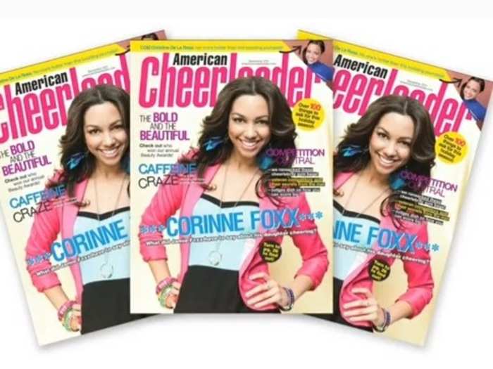 2011: She was recognized on the cover of teen magazine American Cheerleader.