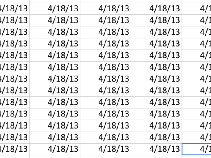 On the same token, Control + ; (semicolon) posts the current date into a cell.