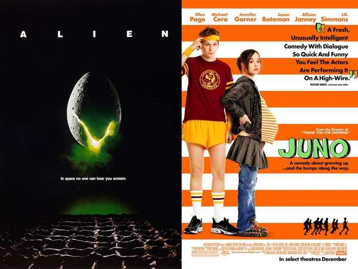 3. "Alien" and "Juno"