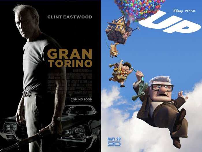 10. "Gran Torino" and "Up"