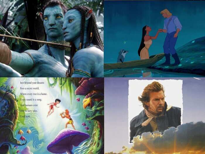 11. "Avatar," "Pocahontas," "Dances With Wolves," and "Fern Gully"