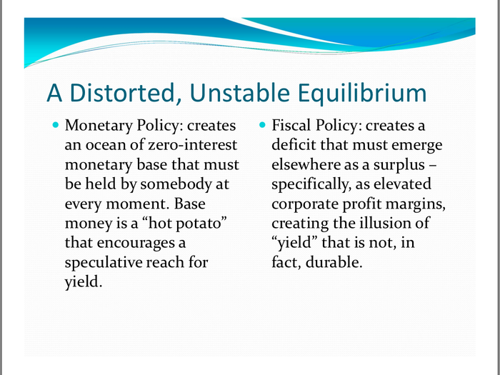 These distortions have encouraged investors to flock to the stock market where there is an illusion of high operating earnings yield.