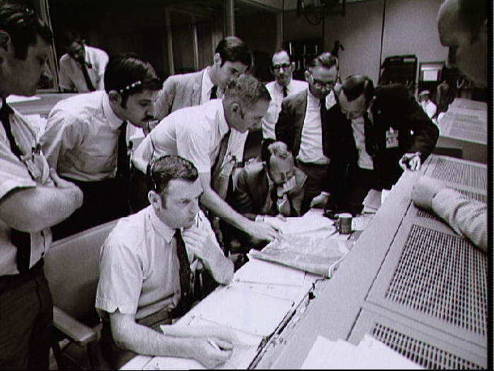 Back in the control center, NASA had called all of its top people in within a few hours of the explosion.